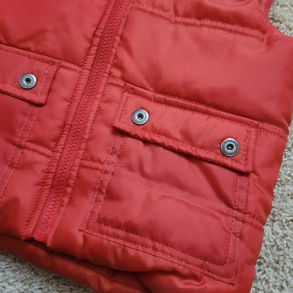 Calvin Klein Jeans 3T Red Puffer Vest Toddler Boys Full Zip